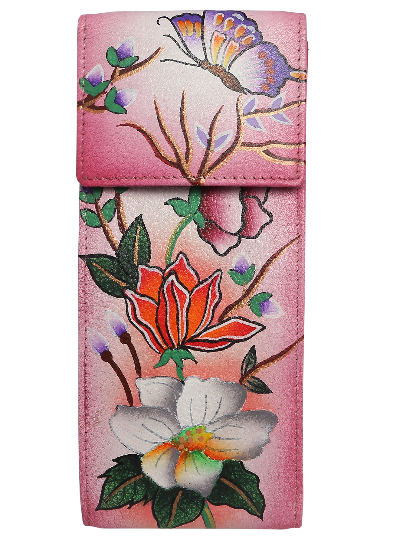Vintage Hand Painted Glasses/Phone Case 2202 Butterfly Dance