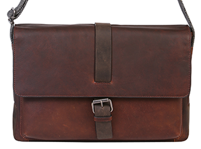 Men’s Vintage Cow Leather Brown/Chocolate Satchel Bag 3908BRM