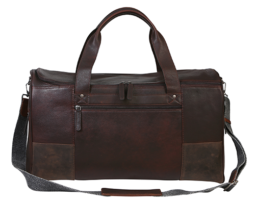 Men’s Vintage Cow Leather Brown Overnight Bag 3912BRM
