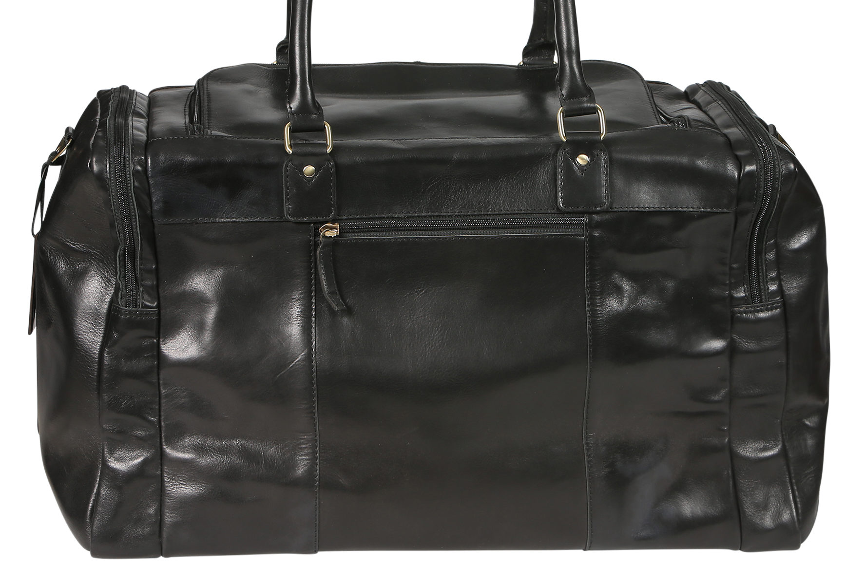 Mens Leather Travel Bag 3917 Black
