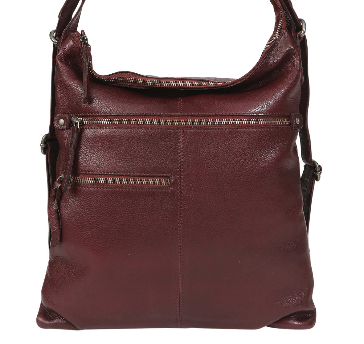 Leather Hobo/Shoulder/Backpack 6314 Oxblood