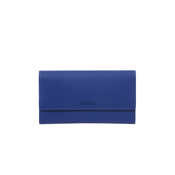 Blue Nappa Leather Wallet 7243BLU