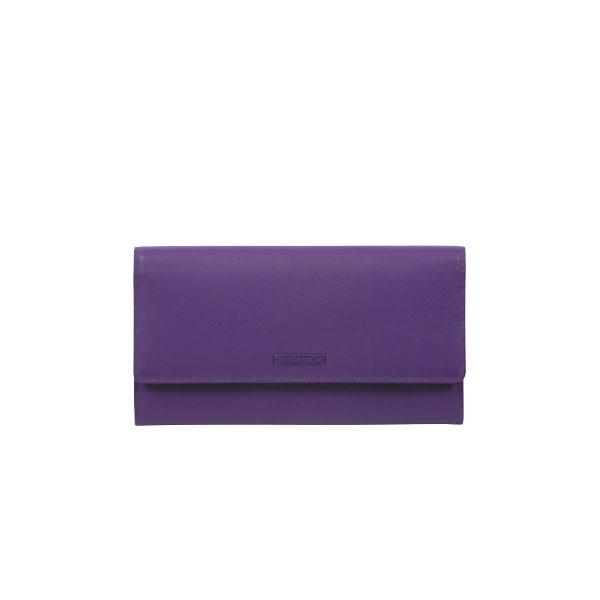 Purple Nappa Leather Waller 7243PUR