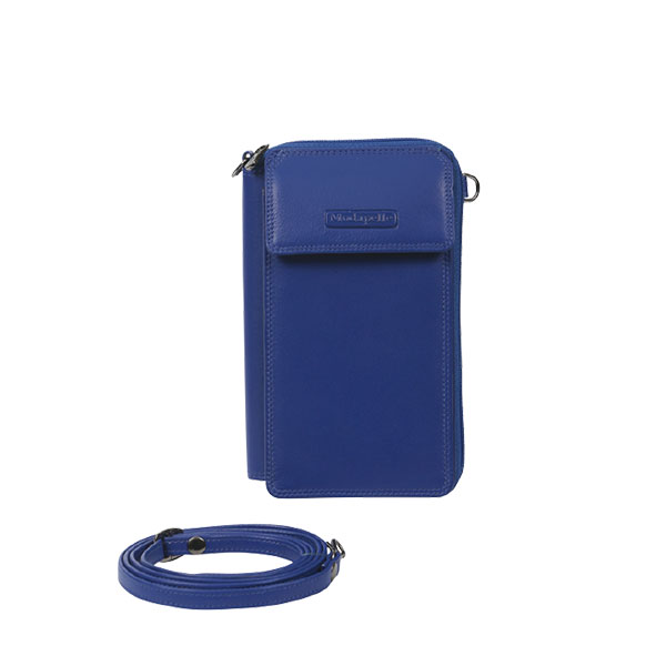 Blue Nappa Leather Wallet 7246BLU