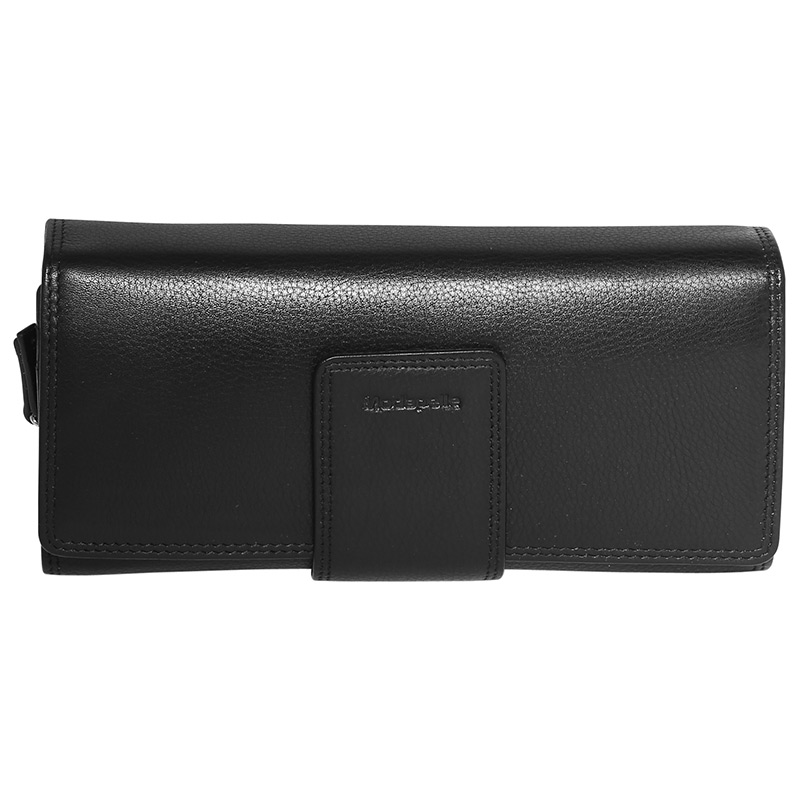 Leather 2018 Winter Black Wallet 7323BLA