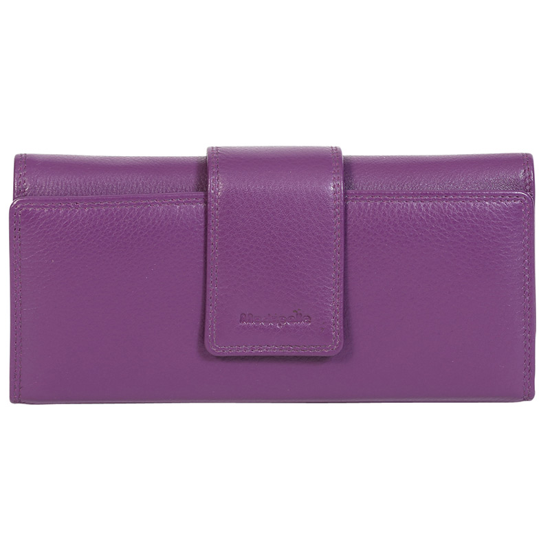 Leather 2018 Winter Purple & Multi Coloured Wallet 7323PMU