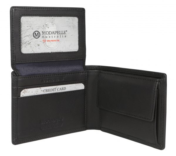 Men's Leather Wallet 5503 Black - Image 4