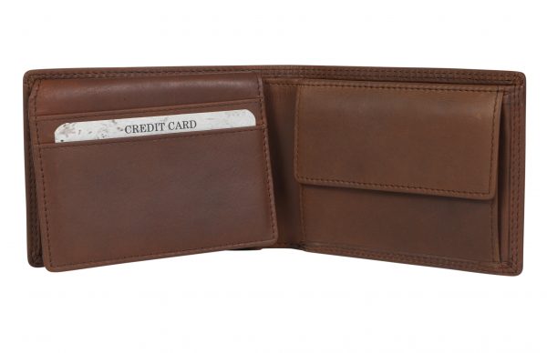 Men's Leather Wallet 5503 Brown - Image 2