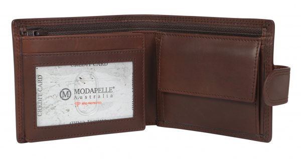 Men's Leather Wallet 5508 Brown - Image 4