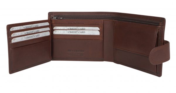 Men's Leather Wallet 5508 Brown - Image 2