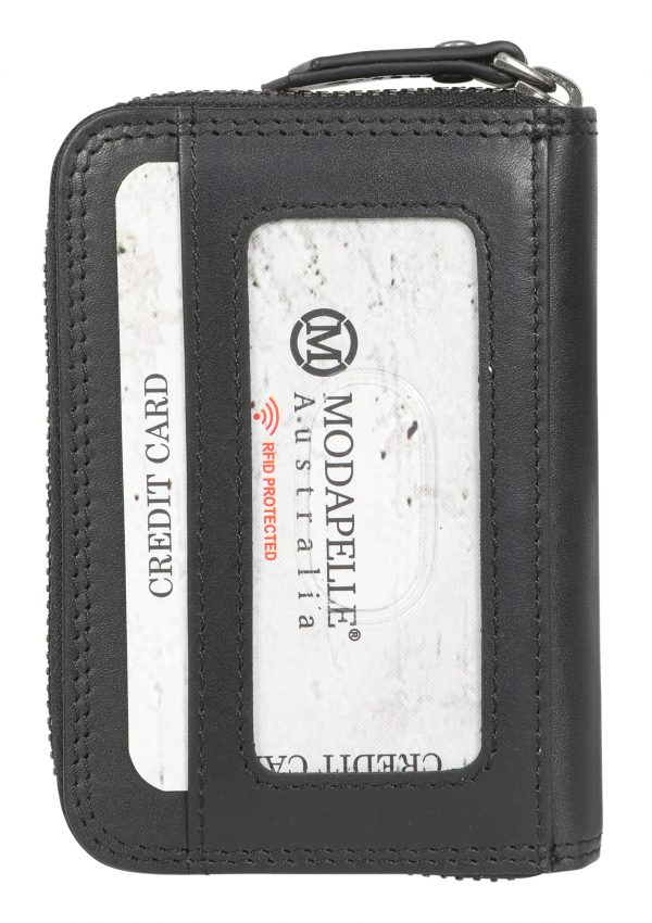 Men's Leather Card Wallet 5512 Black - Image 4