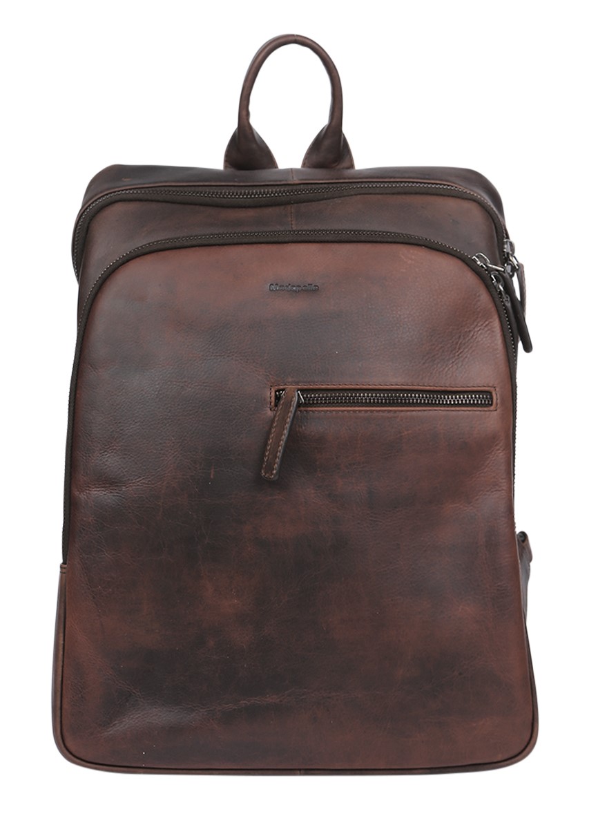 Men’s Leather Satchel/Men’s Backpack 3950 Brown