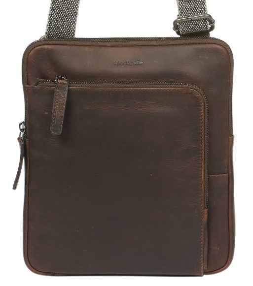 Men’s Leather Satchel/Men’s Cross Body Bag Style 3951 Brown