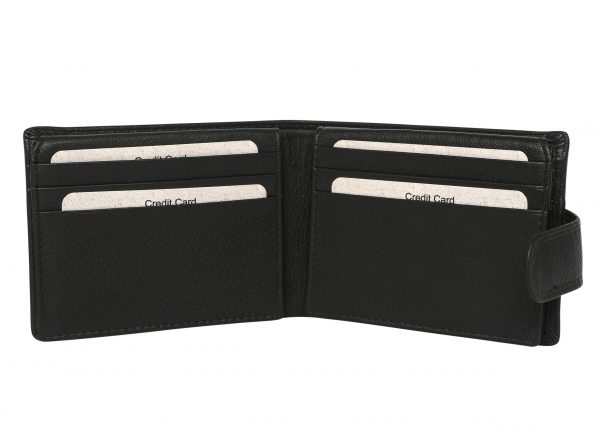 Men's Leather Wallet 5034 Black - Image 2