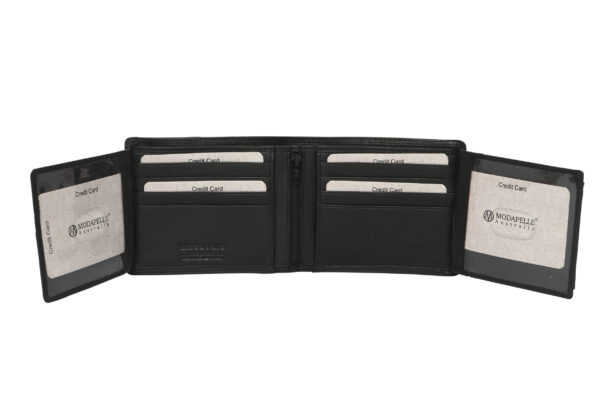 Men's Leather Wallet 5036 Black - Image 3
