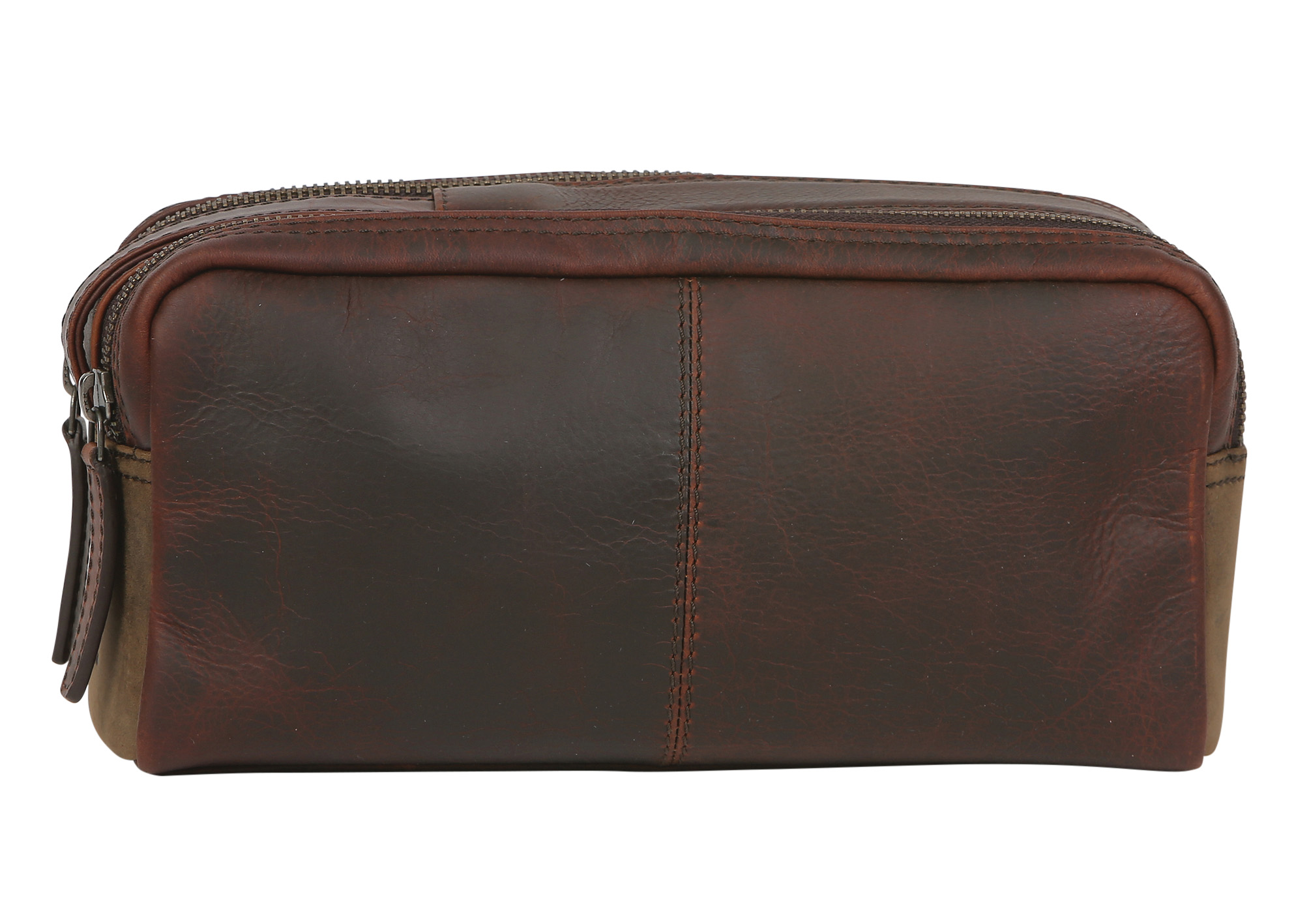 Men’s Leather Toiletry Bag 3921 Brown