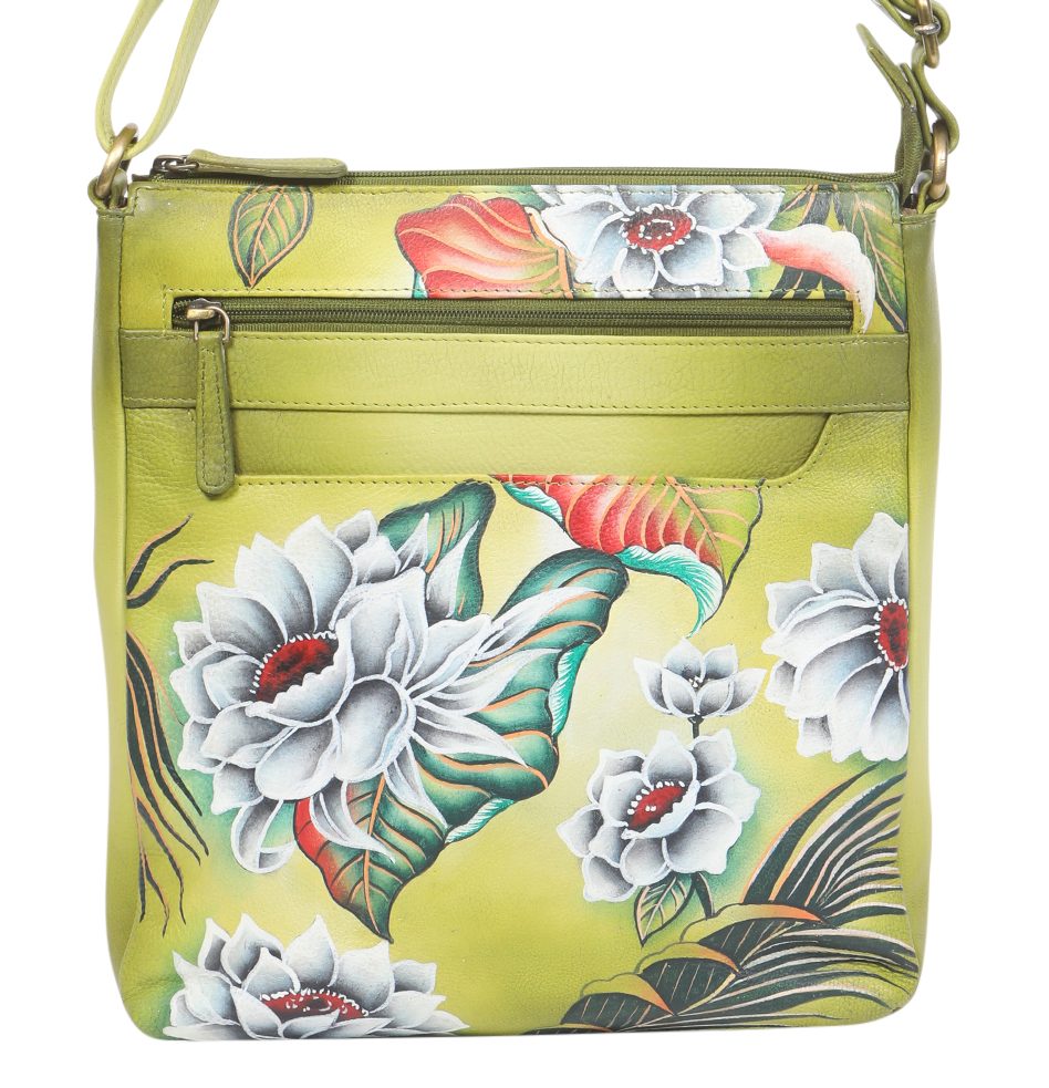 Ladies Leather Hand Painted Shoulder/Crossbody Bag 2990 Summer Breeze