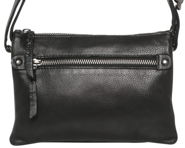 Leather Cross Body/Leather Shoulder Bag 6316 Black