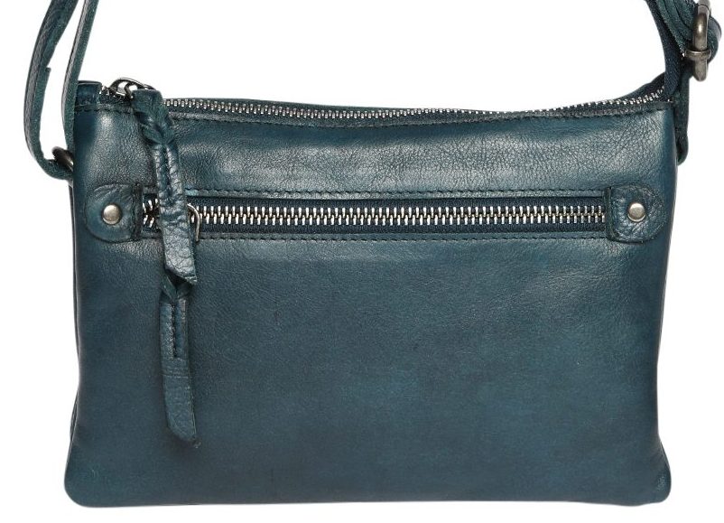 Leather Cross Body/Leather Shoulder Bag 6316 Denim