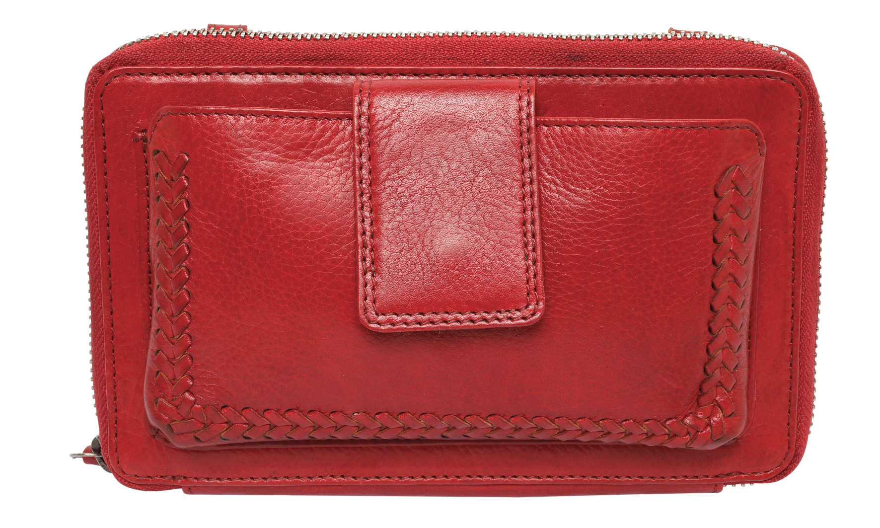 Leather Cross Body and Ladies Wallets 6661 Red