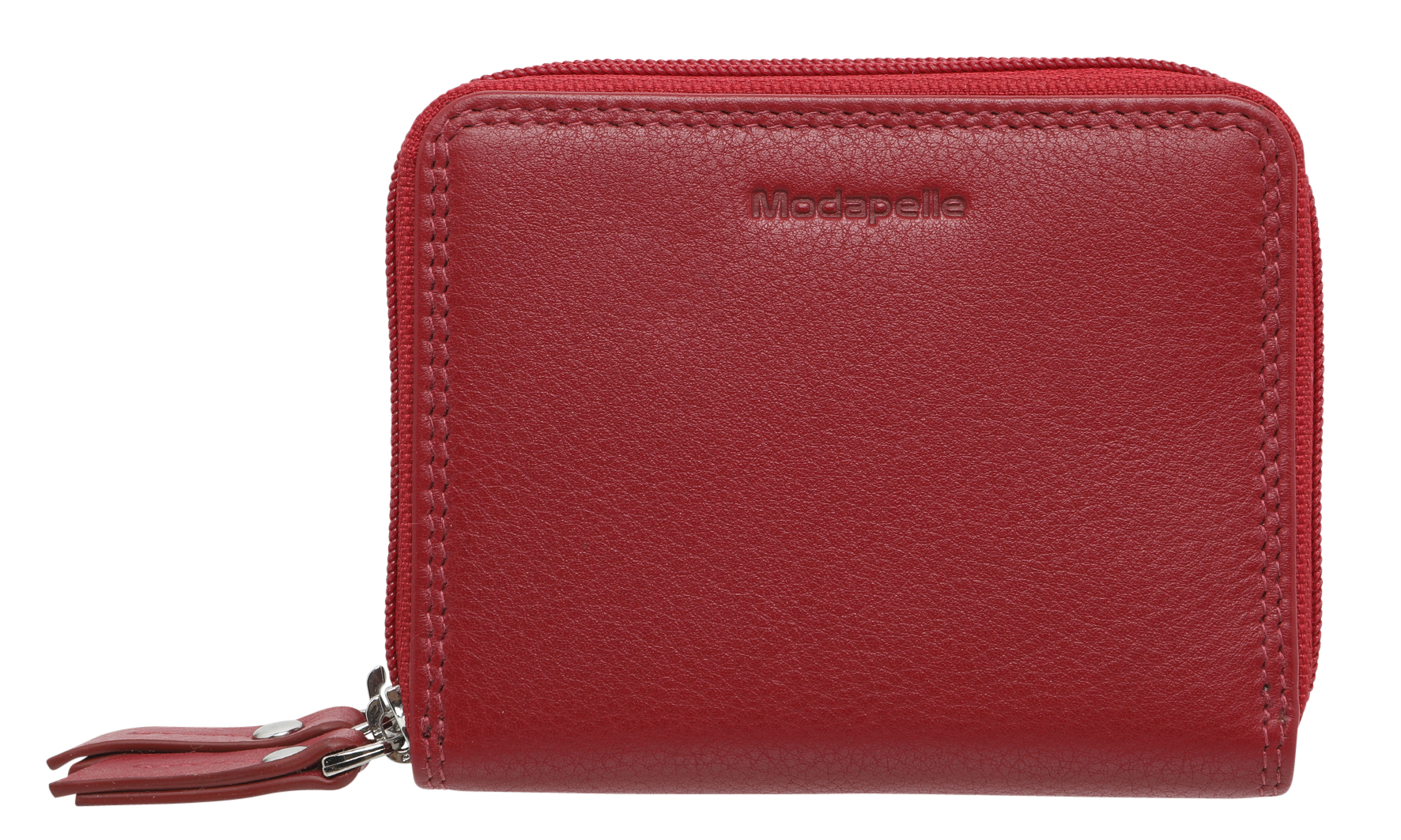 Leather Red & Multi Coloured Wallet 7326