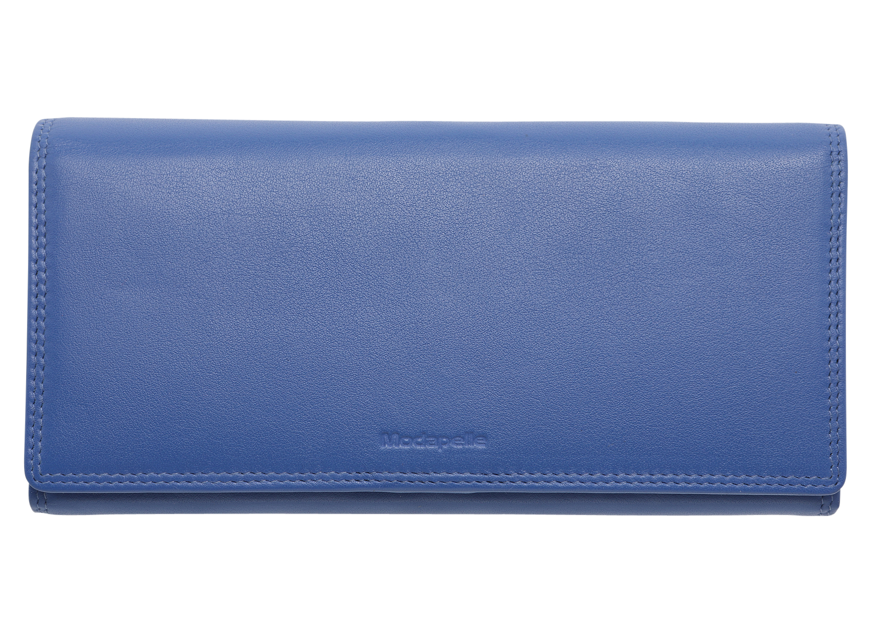 Leather Cobalt & Multi Coloured Wallet 7327CMI