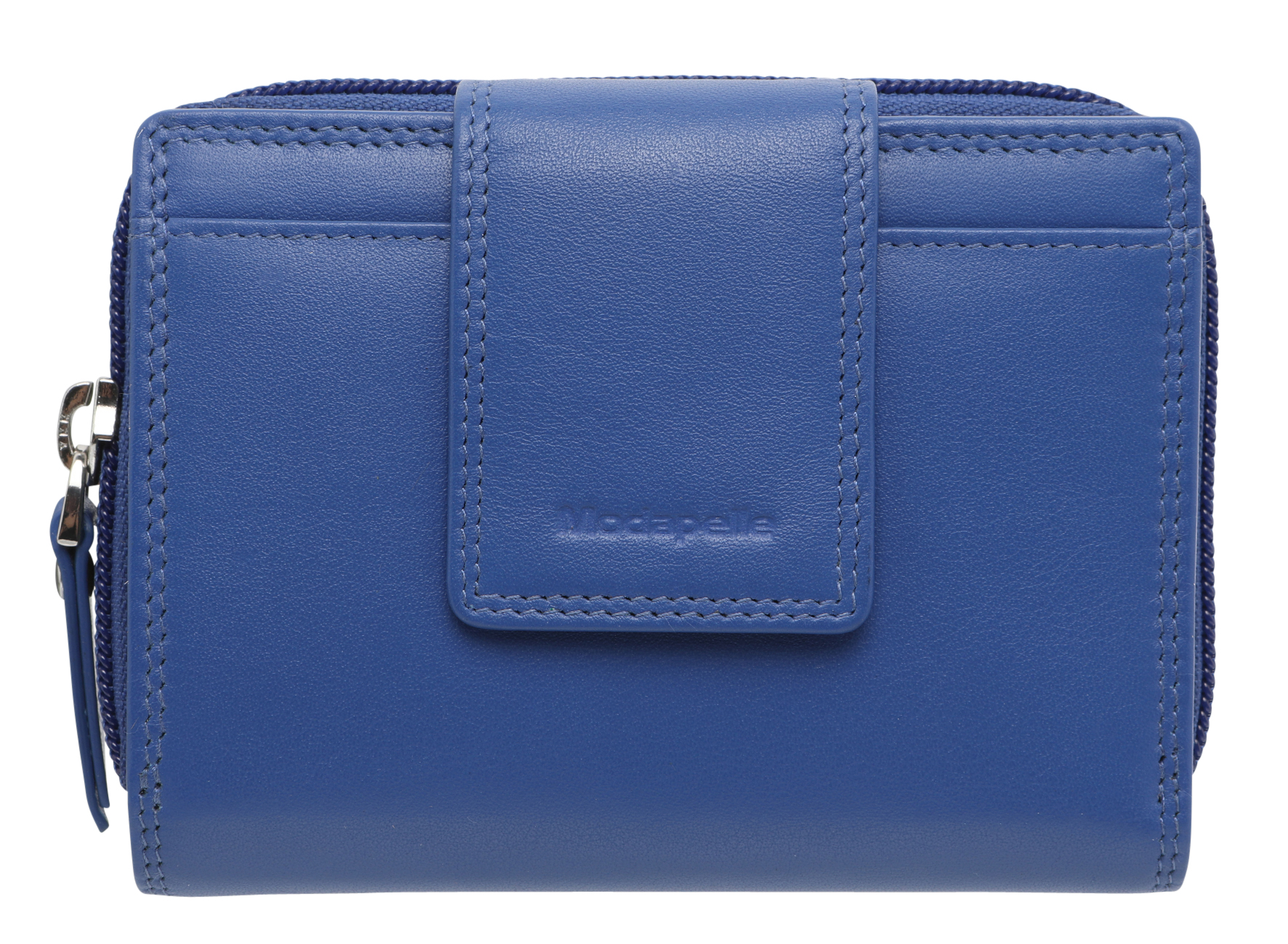 Leather Cobalt & Multi Coloured Wallet 7328CMI