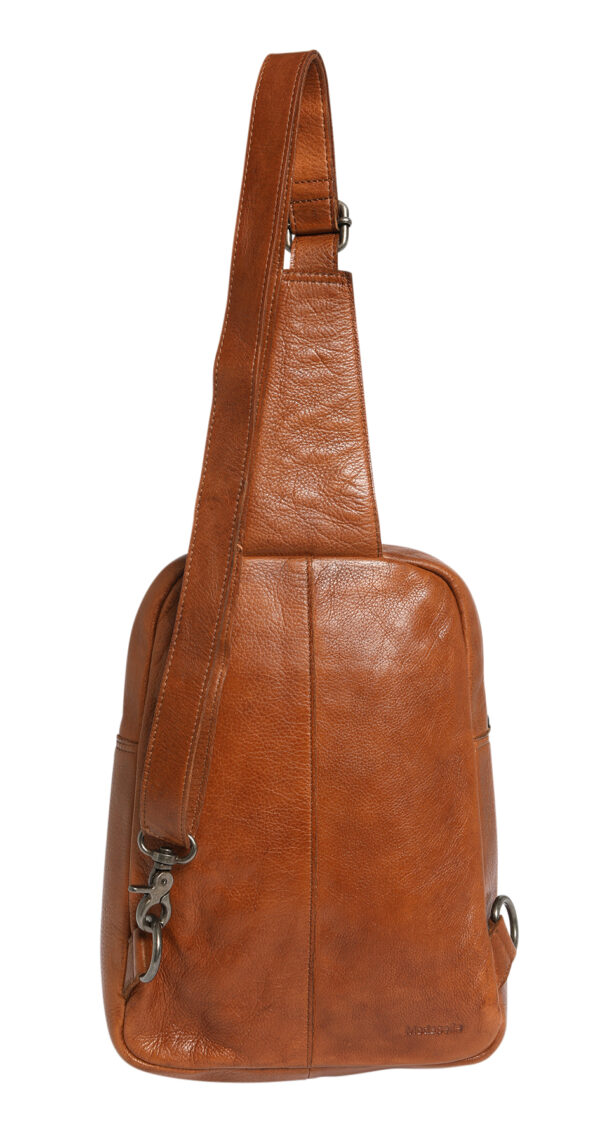 Ladies Leather Cross Body Sling Bag 7638 Tan - Image 2