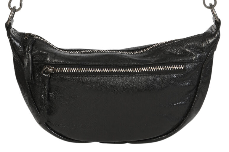 Ladies Leather Shoulder/Cross Body Bag 7699 Black