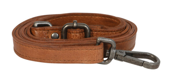 Ladies Leather Shoulder/Cross Body Bag 7699 Tan - Image 5