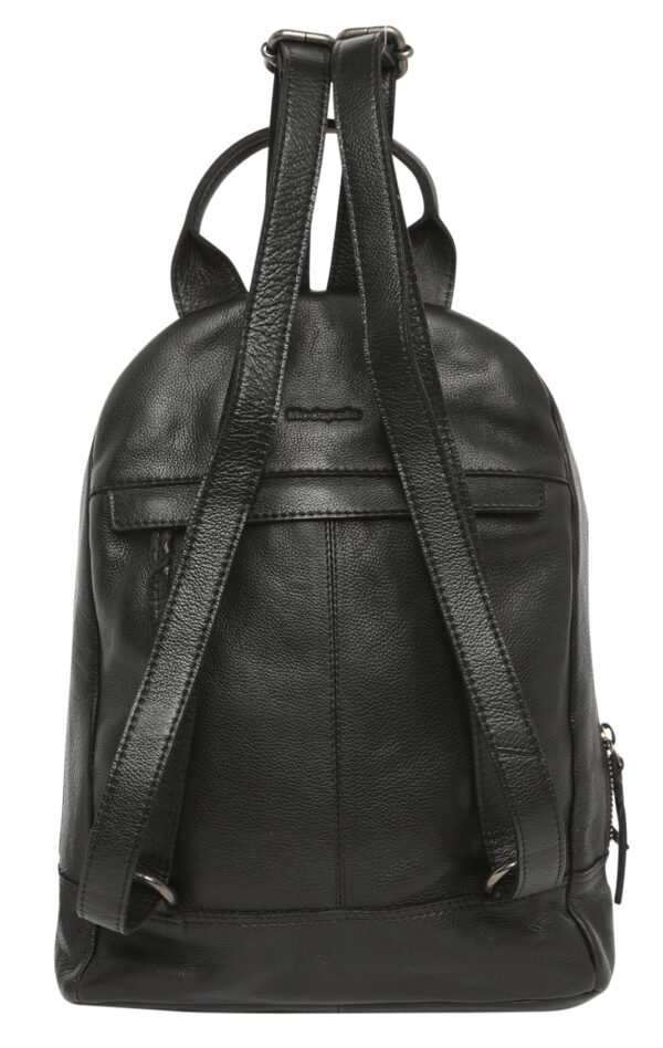Ladies Leather Backpack - New Arrivals 7632 Black - Image 2