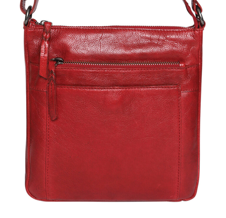 Ladies Leather Shoulder/Cross Body – New Arrivals 7752 Scarlet