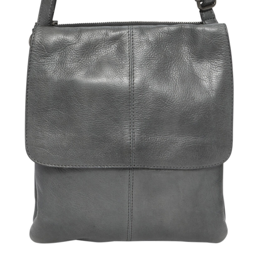 Ladies Leather Shoulder/Cross Body – New Arrivals 6688 Steel