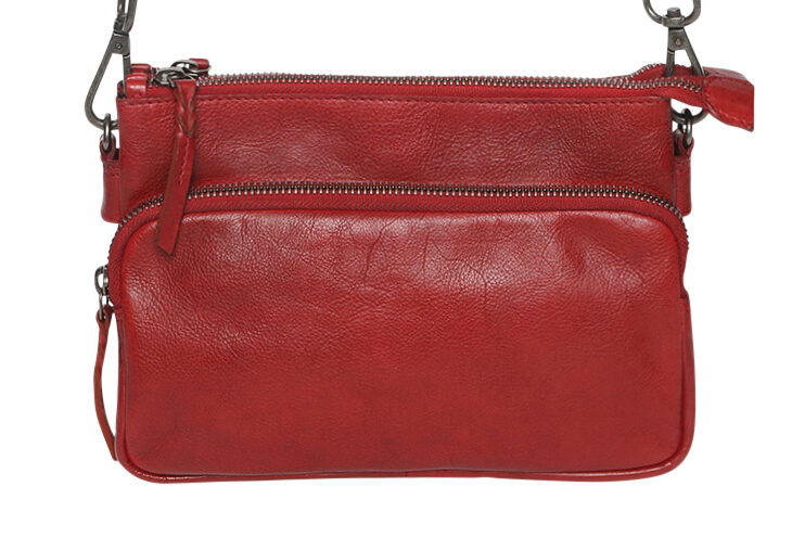 Ladies Leather Shoulder/Cross Body Bag – New Arrivals 7760 Scarlet