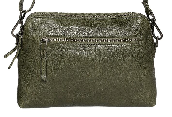 Ladies Leather Shoulder/Cross Body Bag – New Arrivals 7761 Olive