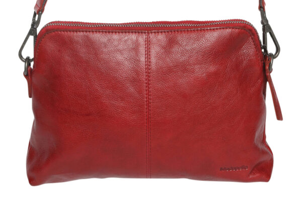 Ladies Leather Shoulder/Cross Body Bag - New Arrivals 7761 Scarlet - Image 2