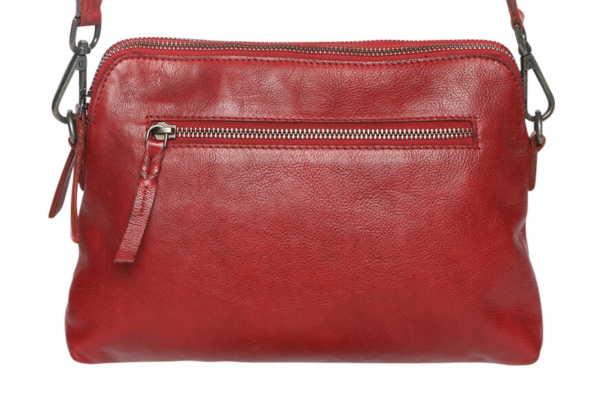 Ladies Leather Shoulder/Cross Body Bag – New Arrivals 7761 Scarlet