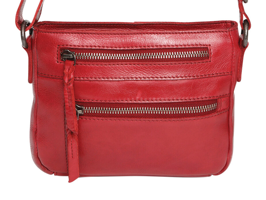 Ladies Leather Shoulder/Cross Body – New Arrivals 7845 Red