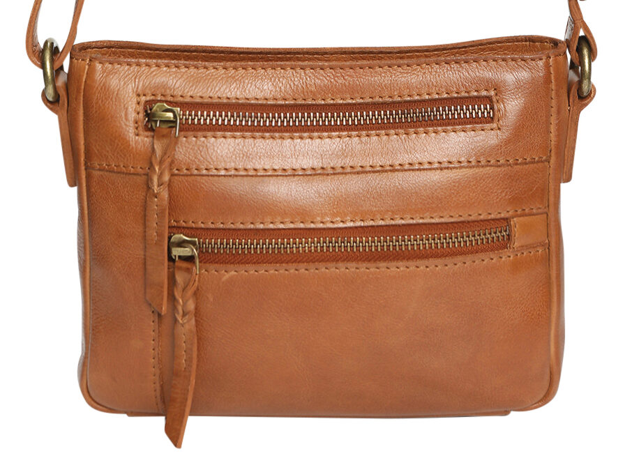 Ladies Leather Shoulder/Cross Body – New Arrivals 7845 Tan