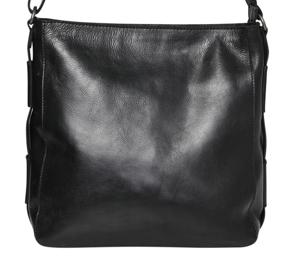 Ladies Leather Shoulder/Cross Body – New Arrival 7854 Black