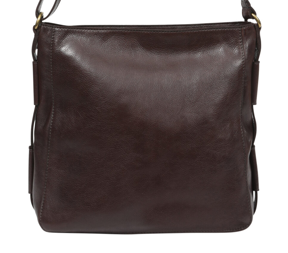 Ladies Leather Shoulder/Cross Body – New Arrival 7854 Dark Brown