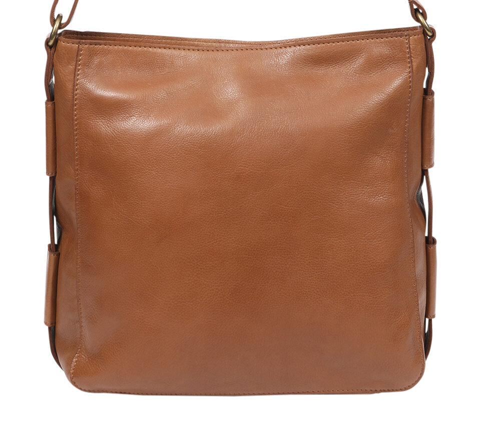 Ladies Leather Shoulder/Cross Body – New Arrival 7854 Tan