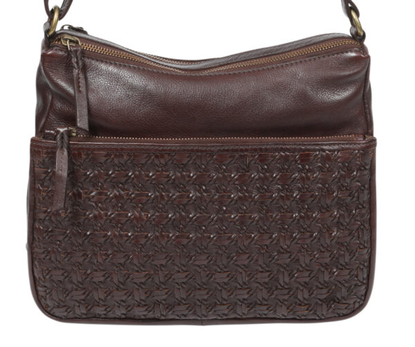Ladies Leather Shoulder/Cross Body - New Arrival 7857 Dark Brown