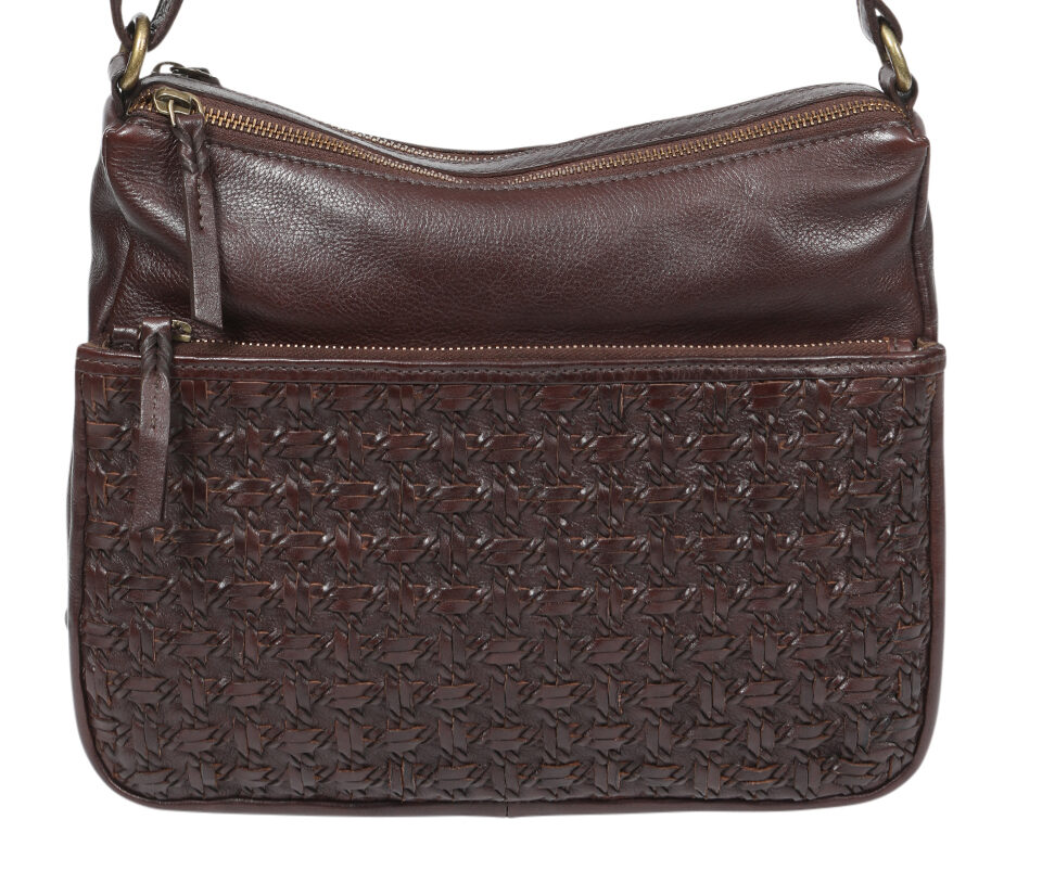 Ladies Leather Shoulder/Cross Body – New Arrival 7857 Dark Brown