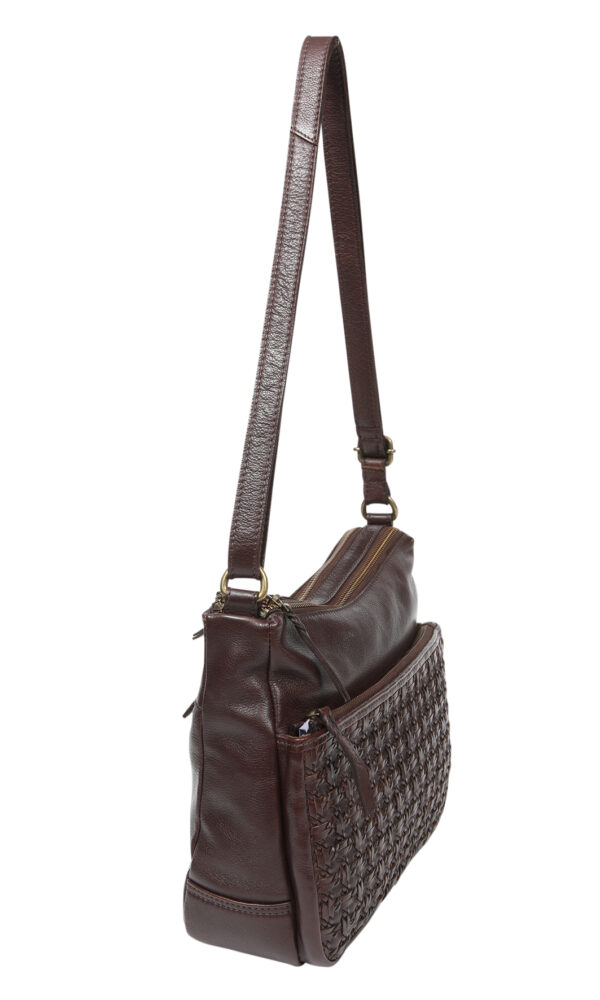 Ladies Leather Shoulder/Cross Body - New Arrival 7857 Dark Brown - Image 3
