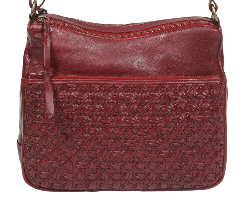 Ladies Leather Shoulder/Cross Body – New Arrival 7857 Oxblood