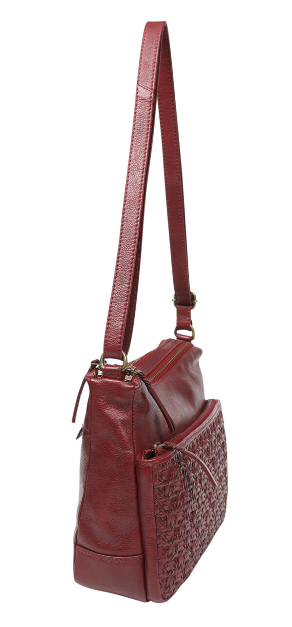 Ladies Leather Shoulder/Cross Body - New Arrival 7857 Oxblood - Image 3