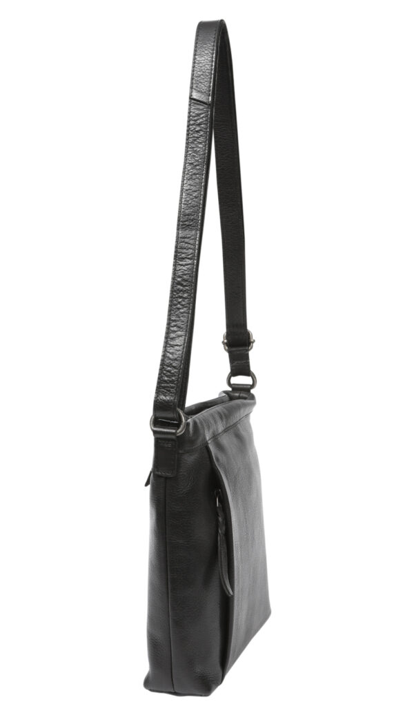 Ladies Leather Shoulder/Cross Body – New Arrival 7871 Black - Image 3
