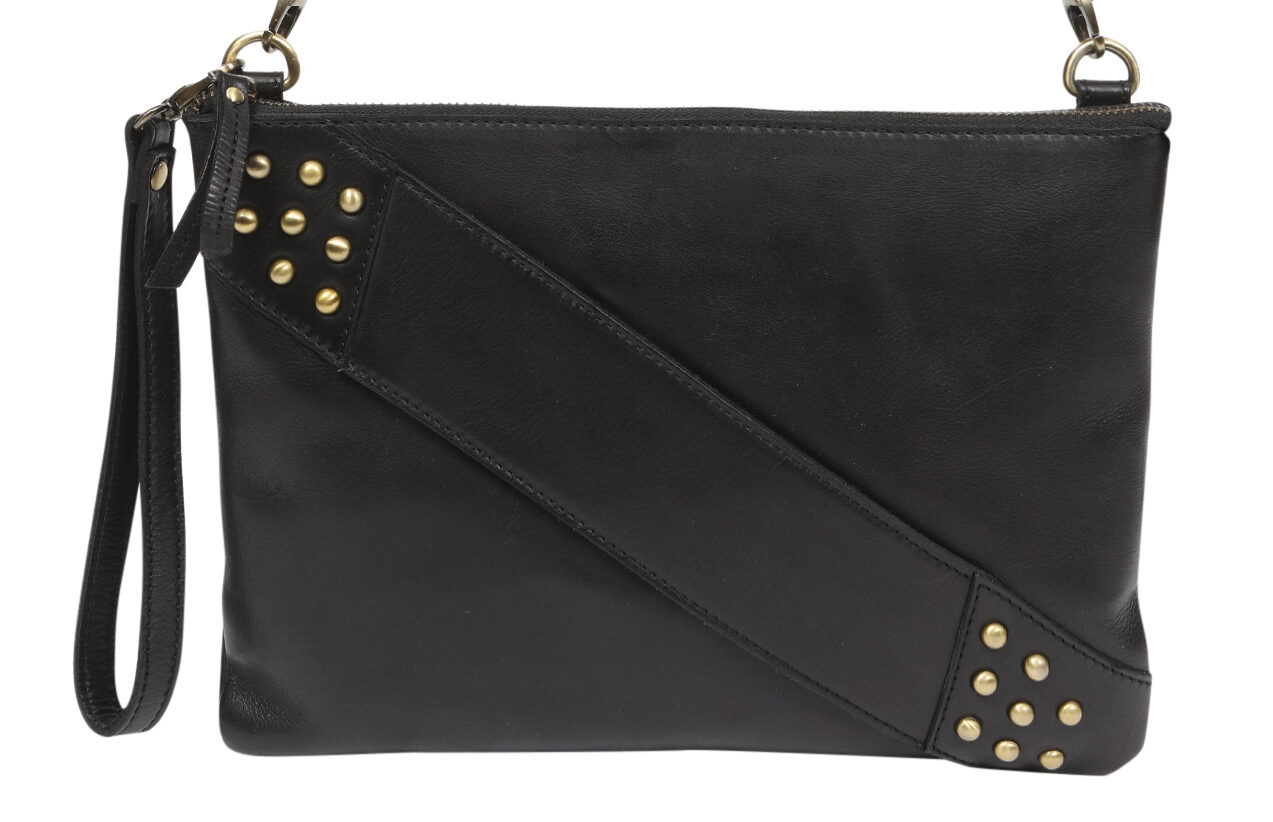 Ladies Leather Cross Body/Wristlet Bag – New Arrivals 7877 Black