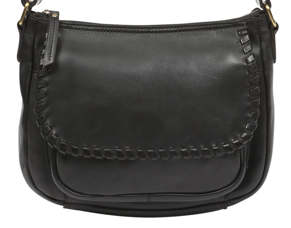 Ladies Leather Hobo/Cross Body Bag – New Arrivals 7879 Black
